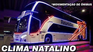 ÔNIBUS NATALINO NA RODOVIÁRIA - FLUXO DE ÔNIBUS NOTURNO NA RODOVIÁRIA DE SANTOS - TURISMO A SERVIÇO