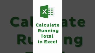 How to Calculate RUNNING TOTAL in Excel?  #shorts #excel