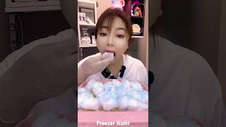 Squeaky freezer frost ice eating asmr