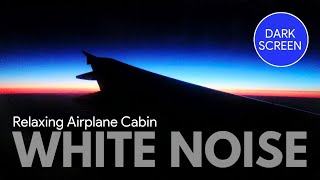 Airplane ASMR White Noise w/Sunset Views