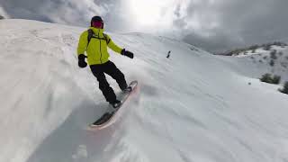 Snowboarding at Mammoth, Chair 14