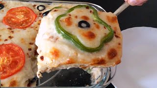 BREAD LASAGNA ❗CHICKEN BREAD LASAGNA❗ WHITE SAUCE LASAGNA PARTY STARTER RECIPE BY RUSTIC FLAVOURS😍👌