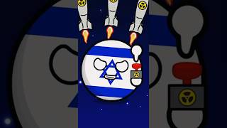 Iran vs Israel #countryballs #countryballsanimationmeme