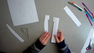 Creating a pattern for skirt.