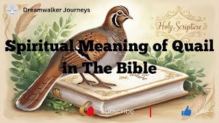 Spiritual Meaning of Quail in The Bible | Suail Symbolism #spiritualjourney