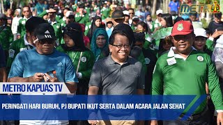 PERINGATI HARI BURUH, PJ BUPATI IKUT SERTA DALAM ACARA JALAN SEHAT