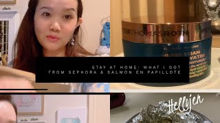 Home Vlog what I got from Sephora & salmon en papillote recipe #ptr #rmsbeauty #indielee #deardahlia