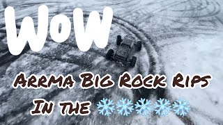 Arrma Big Rock First ❄️ RIP!!! 😁😁😁 #RcggBigRockChallenge