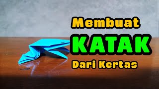 Cara Membuat Katak Dari Kertas | Origami