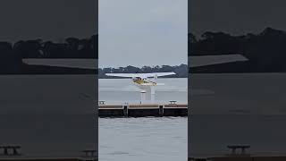 Cessna 185 Floatplane takeoff! Tavares Florida 3-2-24