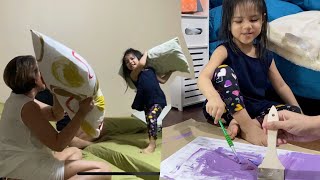 Mia Paints with Tita Ixa 🎨 & Pillow Fights with Grandma 🛏