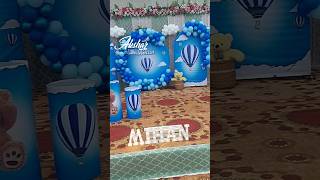 Parachute balloon Theme Birthday Decoration | Balloon theme | Birthday Decoration #shorts #viral