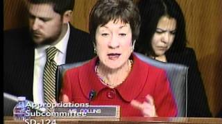 Senator Collins' Opening Statement at Approps Subcommittee Hearing