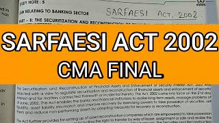 SARFAESI ACT 2002 CMA Final revision