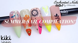 Summer Nail Art Compilation! Beginner Friendly Nail Art Using Kiki London Gel Polish