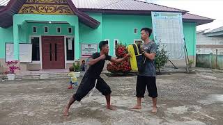 Latihan atlet silat PSHT Bengkalis