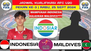 Jadwal Kualifikasi Piala Asia U-20 Hari ini - Timnas Indonesia vs Maldives - Jepang vs Turkmenistan