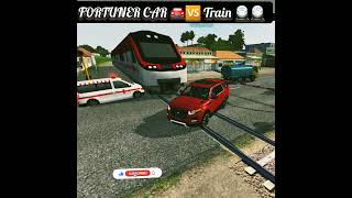 Fortuner 🚘🆚️Train 🚆#bussimulator #bussimulatorindonesia #bussid #ytshorts #viral#shorts #trending tr