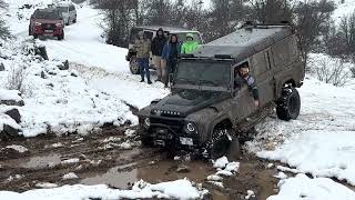 Land Rover Defender 3.0 tdi diesel & Suzuki Samurai with Fiat 1.6 engine / Climbing