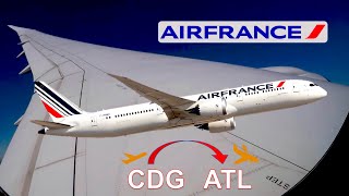 ✨ DREAMLINER Air France 787 Flight Paris to Atlanta | FULL Flight Experience 🌍🛫