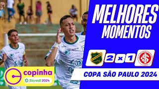 XV DE JAÚ 2 X 1 INTERNACIONAL - MELHORES MOMENTOS | COPINHA 2024