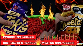 Takis vs cheetos🔥|| PRODUCTOS PICOSOS QUE PARECEN PICOSOS PERO NO SON PICOSOS || ¿Neta Son Iguales?