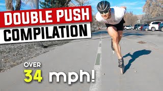 Joey Mantia Inline Skating Double Push Compilation 55kph / 34mph Liberty Park Salt Lake City Utah