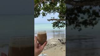 This transition is love ❤️ | coffee on the beach | #havelockisland #beachlife #vacation #transition