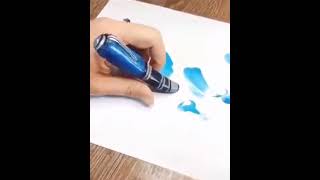 Amazing painting with her finger #trending new painting ideas