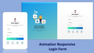 How to Create a Responsive Animated Login Form Using HTML, CSS & JAVASCRIPT | A Step-by-Step Guide