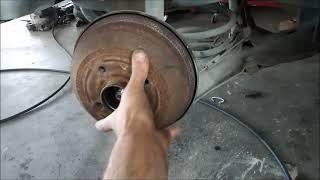 opel corsa c how to change rear brake shoes