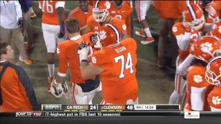 2013 Clemson vs Ga Tech Cole Stoudt touchdown run