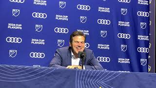 LA GALAXY Headcoach GREG VANNEY playoff press conference