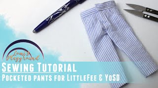 How to sew jeans for Littlefee and other YoSD BJDs