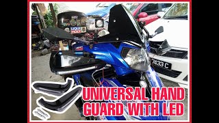 UNIVERSAL HAND GUARDS WITH LED PASANG DI MOTOR SM SPORT 110R