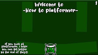 How To Platformer // Stream 1