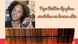 NYX Butter lip gloss swatches