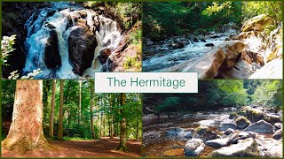 The Hermitage Dunkeld Scotland nature walk waterfalls, giant trees National Trust