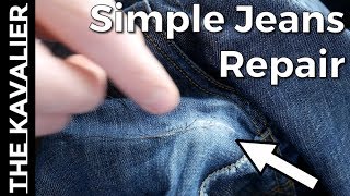 How to: Repairs Pants with Hand Stitch (Super Simple) | Tailor Series