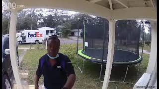 Fedex driver throws package with iPad