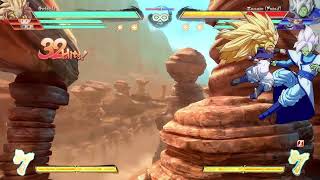 DBFZ S4 Gotenks swing kick loop + ghost attack ft Videl & Roshi assist 120 hits