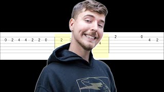 Mr Beast Song (Easy Guitar Tabs Tutorial)