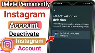 How to delete instgram account / How to delete parmanent instagram account / Delete Account |