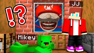 How Mikey and JJ  Hiding From Mario Tapes in Minecraft at 3:00 AM !? - Maizen