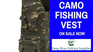 Camo Fishing Vest | Camo Fishing Vest Mens || 2023 😃 🔥 #shorts #fishing #vest