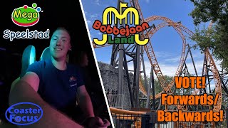 VOTING on a ROLLER COASTER + DANCE PARTY! Bobbejaanland Vlog + Mega Speelstad 2023 Europe Finale