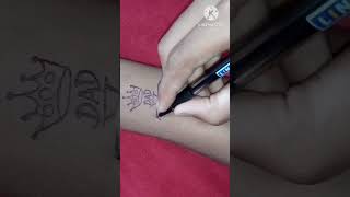 #DAD#tattoo#_shorts#viral ##artist RAJ