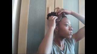 Natural faux bun for Relaxed,Natural,Transitioning Hair:ALL hair types!