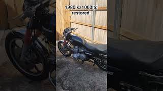 After setting abandoned for 20 years! outside! #kawasaki #kz1000 #vintage #fast #motorcycle