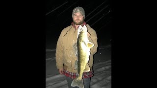 First ice night walleye!